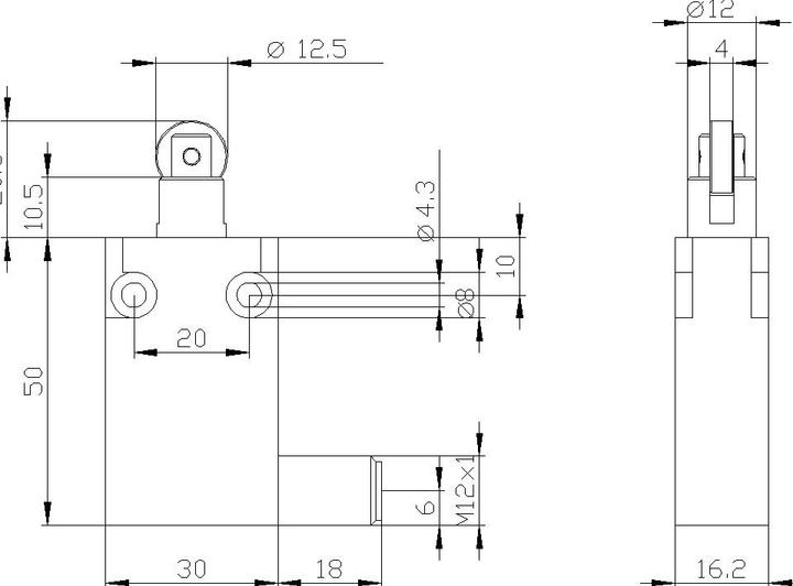 Produktbild Siemens Endschalter,Metall,30mm,w/Rolltaster (M12)