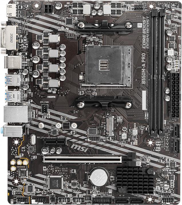 Actual product image MSI B550M-A PRO AMD (AM4, AMD B550, mATX)