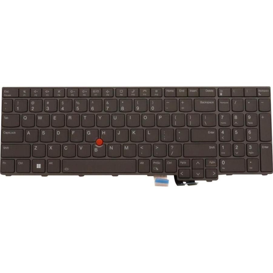 Lenovo NB KYB CS22 P16 GR-BL,CHY,ENG, Notebook Ersatzteile, Schwarz