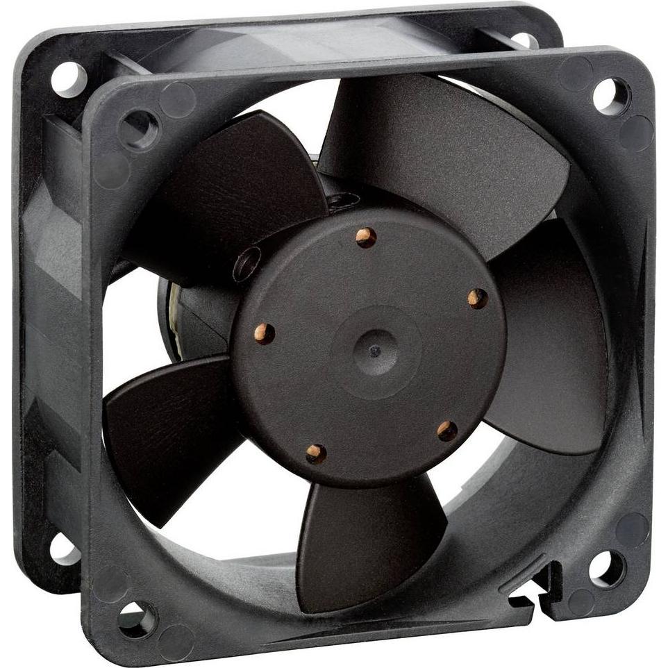 Papst EBM 612NHH-118 Axiallüfter 12 V/DC 54 m³/h (L x B x H) 60 x 60 x 25 mm (60 mm), Ventola PC, Nero