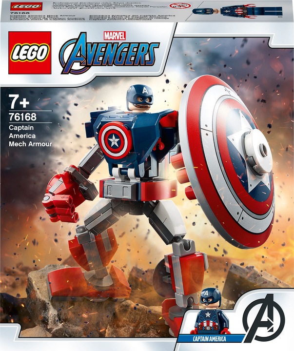 Actual product image LEGO Captain America Mech (76168, LEGO Marvel)