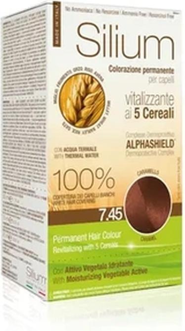 Silium Karamell Creme Haarfarbe 7.45 (7.45)