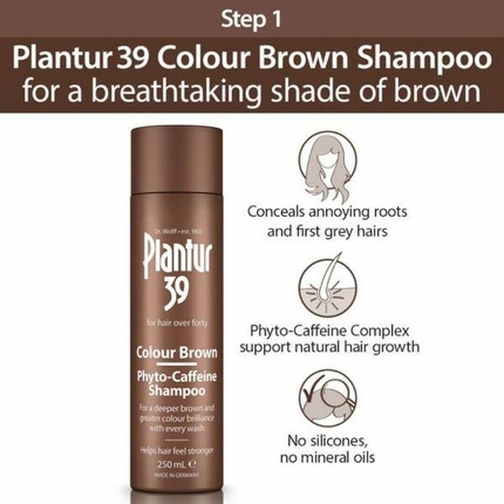 Produktbild Plantur 39 Phyto-Coffein Color Brown (250 ml, Flüssiges Shampoo)