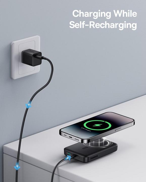 Produktbild Baseus Magnetic Mini Air Powerbank (10000 mAh, 20 W, 37 Wh)