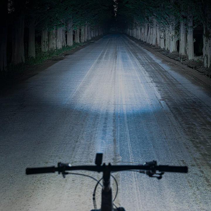 Actual product image Rockbros 24510003001 front bicycle light 260 lm + USB-C - USB-A cable - black (260 lm, 260 lm)