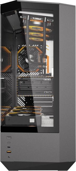 Actual product image Darkflash Tech Darkflash DY460 computer case (Black) + 4 ARGB fans (ATX, mATX, Mini-ITX)