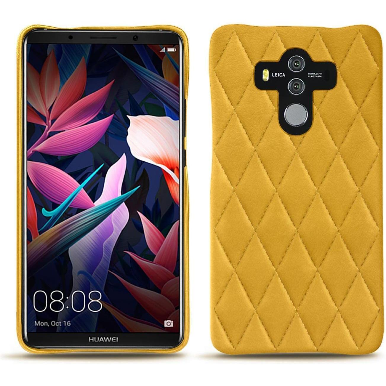 Noreve Lederschutzhülle (Huawei Mate 10 Pro), Smartphone Hülle, Orange
