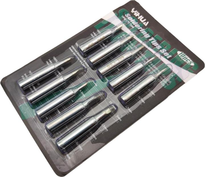 Immagine prodotto Yihua 902 Set di punte per saldatura 10 pezzi (Punta di saldatura)