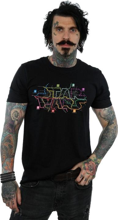 Produktbild Star Wars Subway Map Logo TShirt (M)