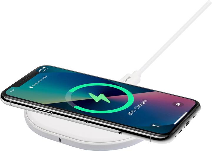Produktbild Deltaco Bevielis kroviklis,, USB-C, Qi, baltas QI-1039 / 1902335 (10 W)