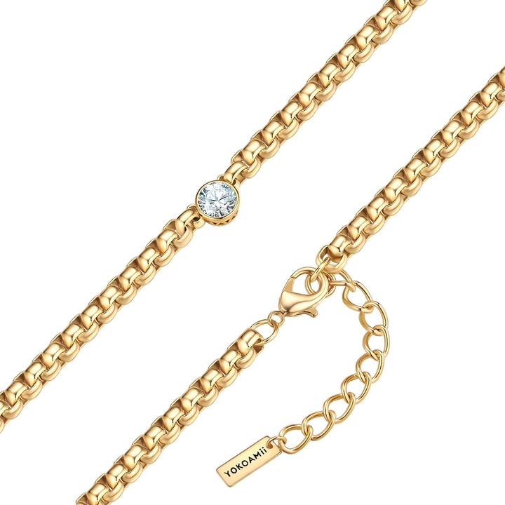 Produktbild Yokoamii Kette gelbgold Zirkonia weiss - 38538 (Gelbgold)