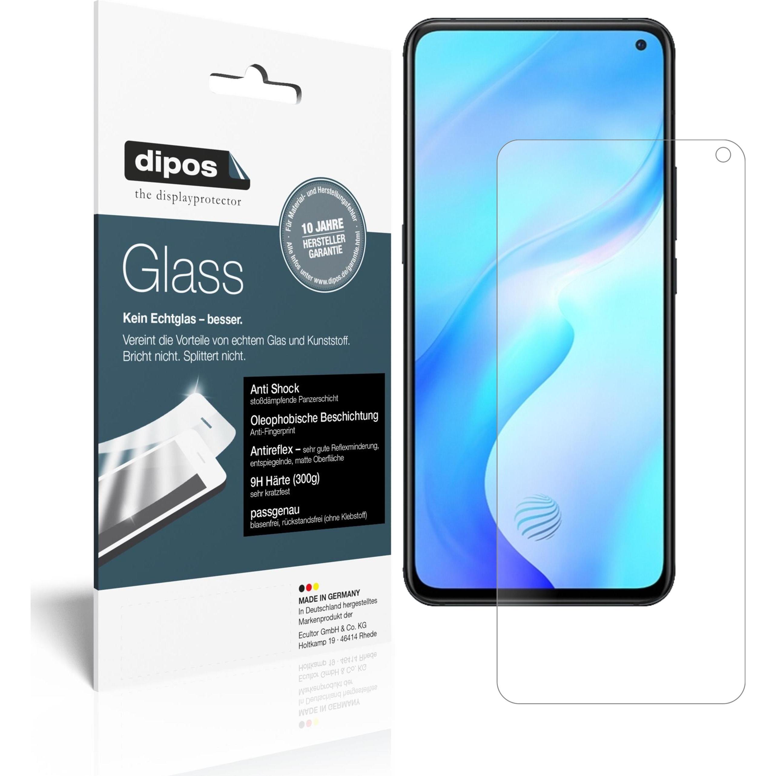 Dipos Displayschutz Anti-Shock (2 Stück, Vivo X30 Pro), Smartphone Schutzfolie, Transparent