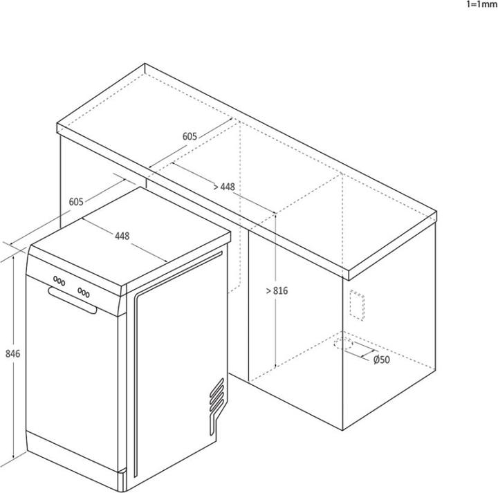 Actual product image Candy CDPH 2L1049W Dishwasher Free installation 10 place settings