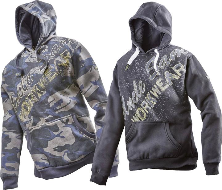 Produktbild Uncle Sam Sweatshirt, Farbe schwarz/grau, Gr.L (L)