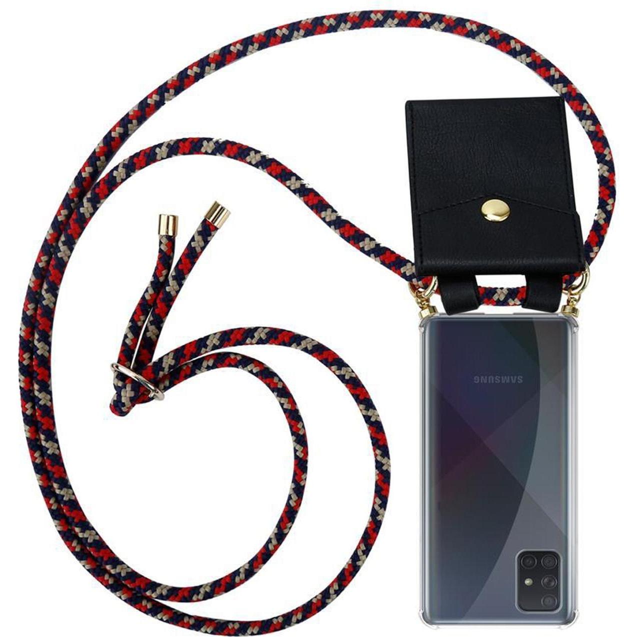 Cadorabo TPU Handy Kette GOLD Cover, Handykette, Rot