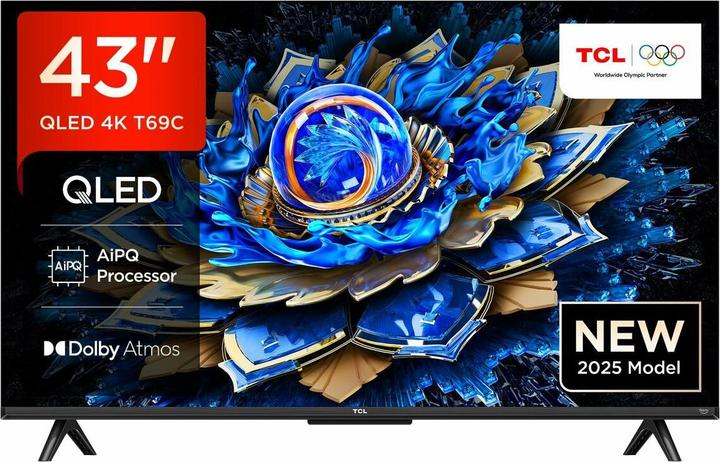Produktbild TCL 43T69C (43", QLED, 4K, 2025)