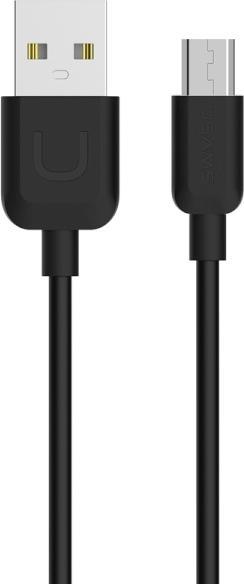 Actual product image Usams Cable U-Turn microUSB 1m czarnyblack 2A MICUSBXD01 US-SJ098 (1 m, USB 1.0)