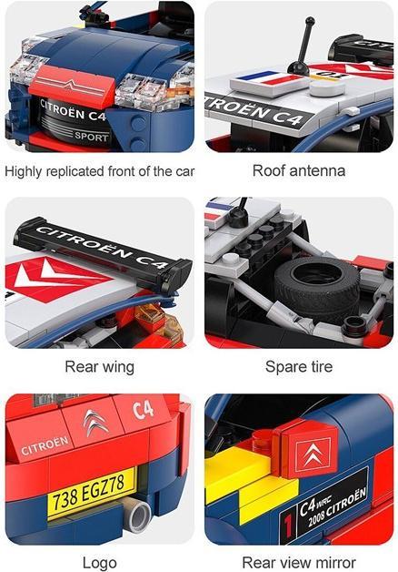 Immagine prodotto Cada 2008 Citroën C4 WRC 1:20 2,4GHz Bricks (Kit)
