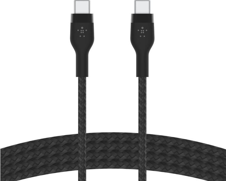Actual product image Belkin USB-C to USB-C Braided Silicone 1m Twin (1 m, USB 2.0)