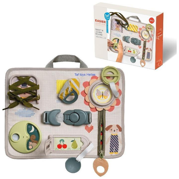 Actual product image Taf Toys Busy Board Snap 'n Learn