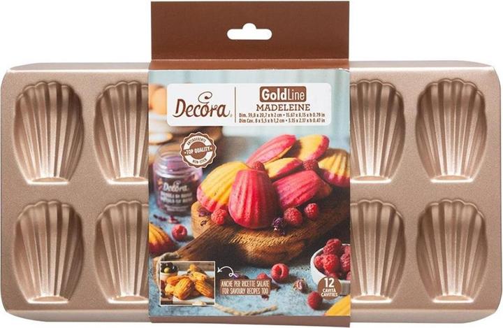 Produktbild Decora Moule à Madeleines Gold Line (8 cm)