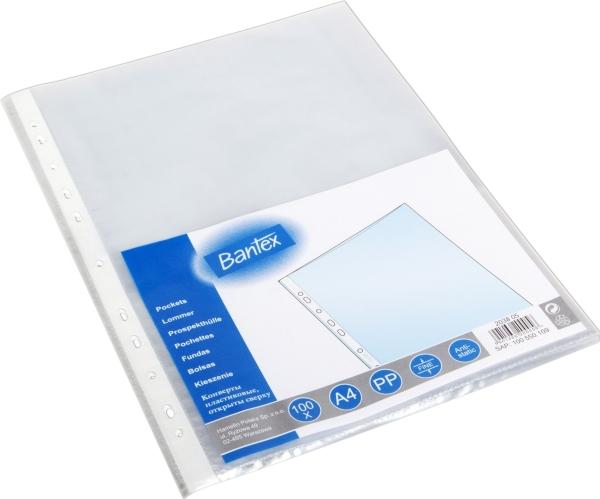 Hamelin Plastlomme bantex, med huller, a4, 45 µm, pakke a 100 stk. (A4, 100 x)