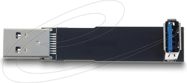 Produktbild Delock USB 10 Gbps Adapter USB Typ-A Buchse zu Stecker gewinkelt 90 (USB-A, 7.65 cm)