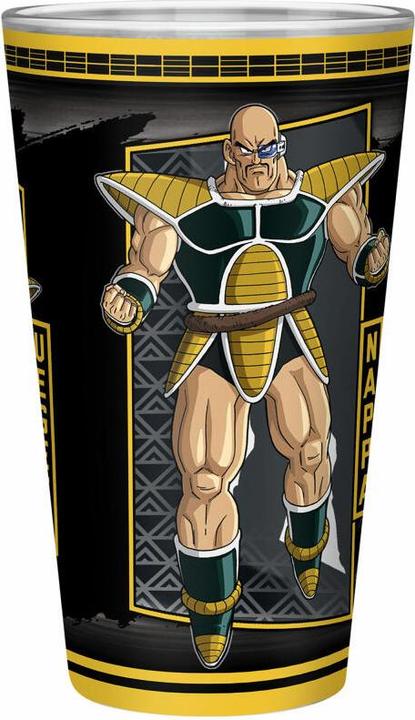 Actual product image ABYstyle Dragon BallLarge Glass 400ml: DBZ/Saiyans Invasion