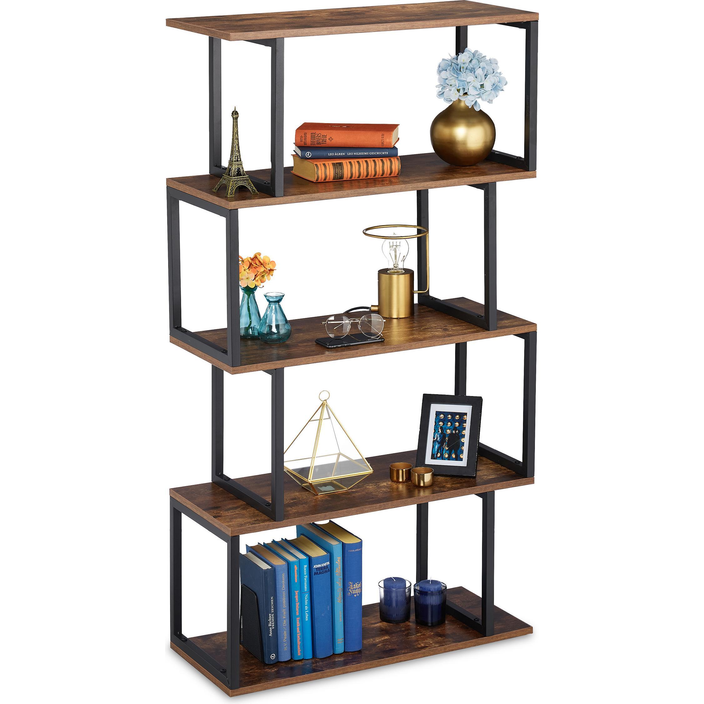 Relaxdays, Regal, Bücherregal (73 x 30 x 136 cm)