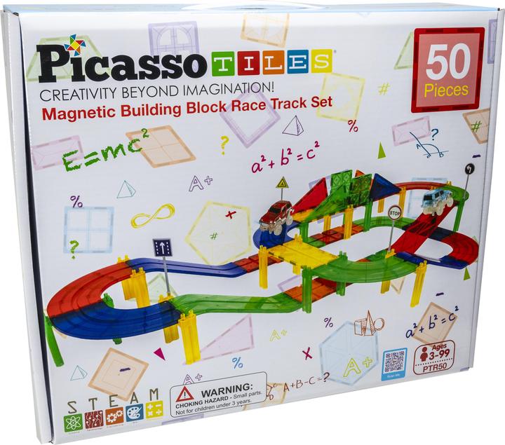 Actual product image PicassoTiles Race Car Track Set