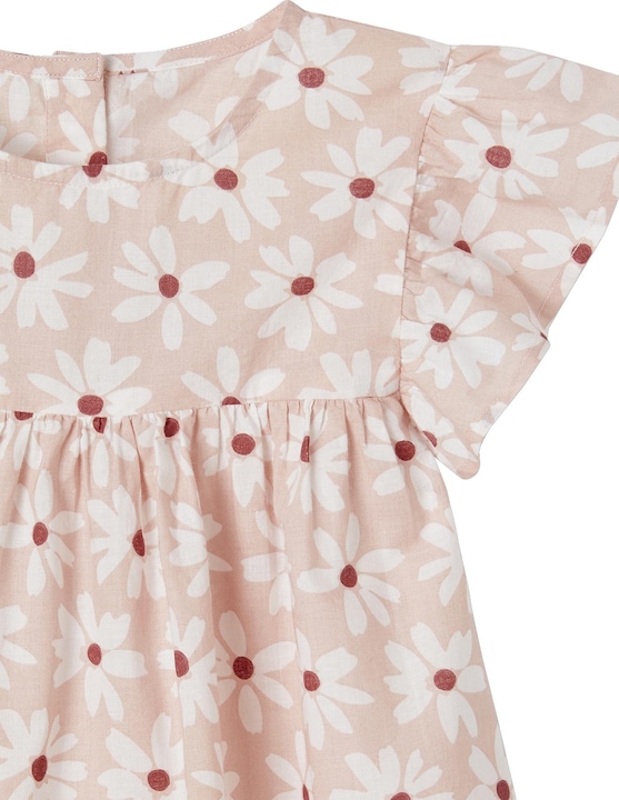 Image du produit Vertbaudet Blouse fille fleurie avec manches courtes à volants (122)