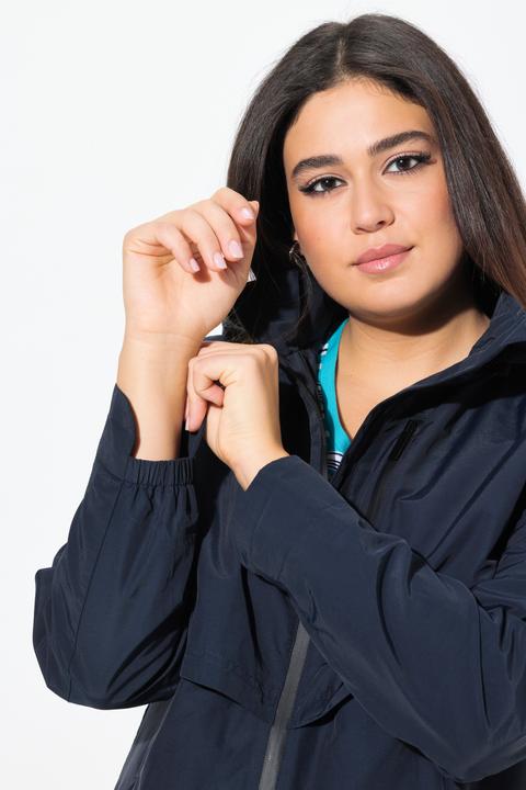 Actual product image Ulla Popken Parka, Zipper-Seitenschlitze, Kapuze, Zipptaschen (56)