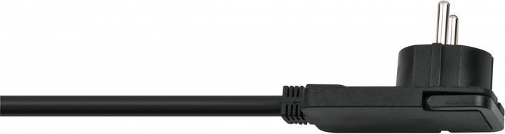 Actual product image Brennenstuhl Short extension cable with angle flat plug 2m H05VV-F3G1.5 black (2 m, CEE 7/4)
