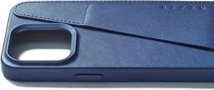 Immagine prodotto Mujjo Portafoglio completo in pelle adatto per iPhone 15 Pro Max - blu (Apple iPhone 15 Pro Max)