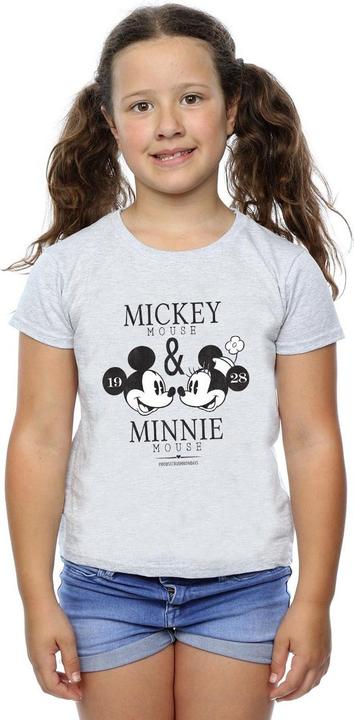 Actual product image Disney Girls Crush Mondays Mickey & Minnie Mouse Cotton T-Shirt (140, 146)