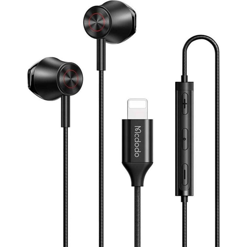 Mcdodo Kopfhörer Lightning (Kabelgebunden), Kopfhörer, Schwarz