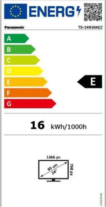 Energy Label Panasonic TS-24N30AEZ (24", LCD, WXGA)