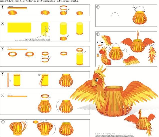 Produktbild Ursus Laternen-Bastelset Phönix