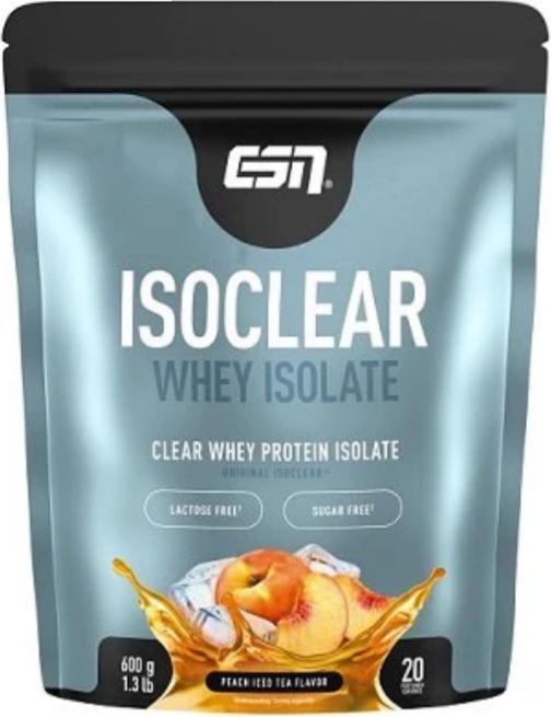 Immagine prodotto ESN Isoclear Isolato di siero di latte (Tè freddo alla pesca, 1 pz., 600 g)