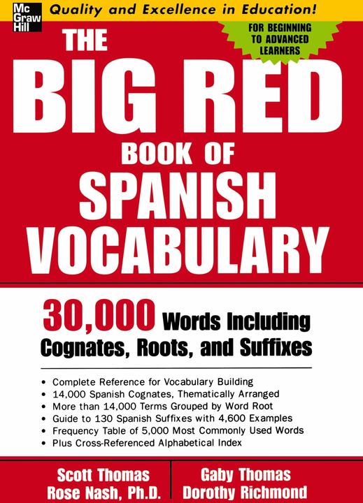 Produktbild The Big Red Book of Spanish Vocabulary (Englisch)