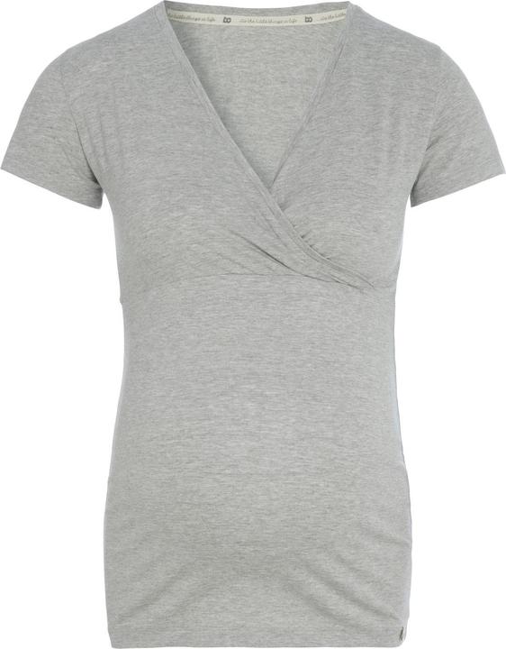 Baby's only Maternity shirt Glow dusty grey - S - With nursing function