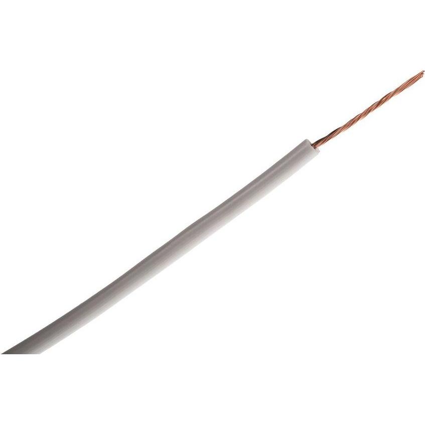 RS PRO Normierte Aderleitung Ø 2.6mm / 0,5 mm² Kupfer, Weiss 16/0,2 mm Litzen, 100m (0.11 m) (1805918)