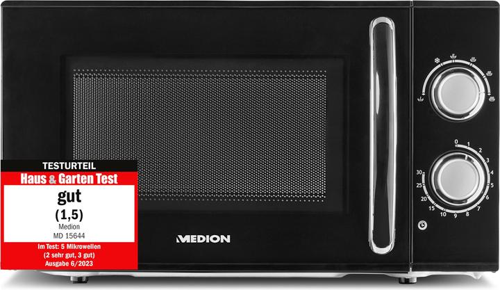 Produktbild Medion MD 15644 Mikrowelle 700W 17L schwarz (17 l)