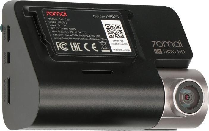 Immagine prodotto 70mai A800S (Accelerometro, Accumulatore di carica elettrica, Display integrato, Microfono incorporato, Ricevitore GPS, Visione notturna, WiFi, UHD 4K)