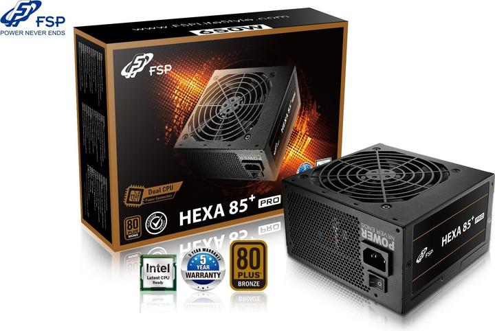 Produktbild Fortron FSP Netzteil HEXA+ PRO 650 85+ 650W ATX (650 W)