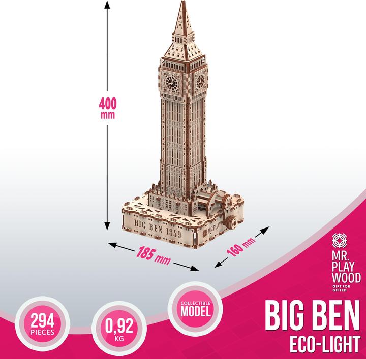 Actual product image Mr Playwood : Big Ben - Ecolight