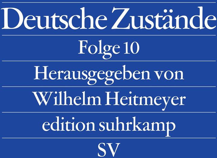 Produktbild Deutsche Zustände (Deutsch, Wilhelm Heitmeyer, 2011)
