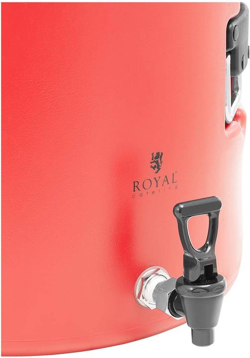 Produktbild Royal Catering Thermobehälter Edelstahl Thermobox Warmhaltebehälter Speisen Ablasshahn 30 L
