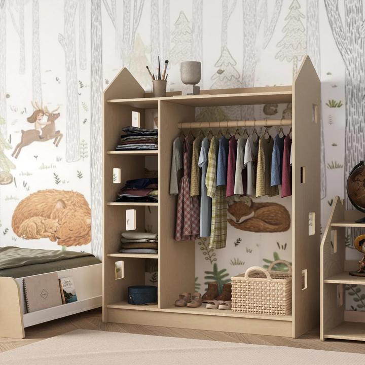 Immagine prodotto Montessori ® Kinderkleiderschrank - Natura Monessori® by Busy Kids® (92 cm)