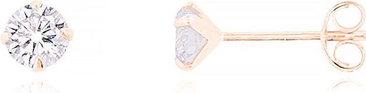 Produktbild Leyda Ohrstecker Zirkonia (Synthetischer Stein, Silber 925 1 Mikron Rosé Vergoldet 18k)